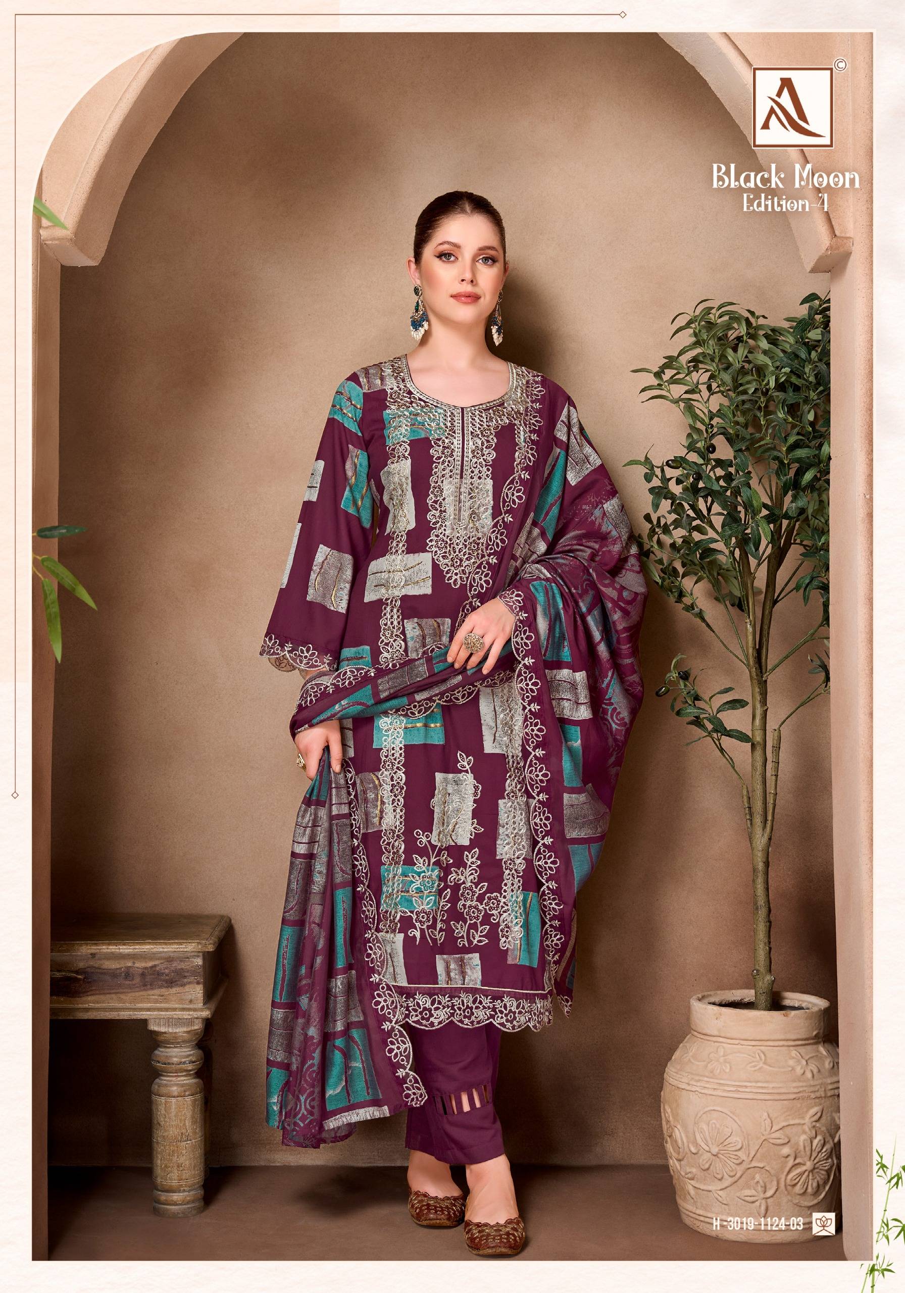 BLACK MOON-4 By Alok Suit 3019-1124-01 to 3019-1124-06 Series Beautiful Pakistani Suits Colorful Stylish Fancy Viscose Reyon Dresses At Wholesale Price